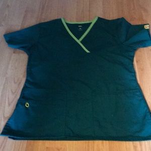 Scrub Green top size XS